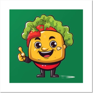 kawaii Taco T-Shirt cute potatofood funny Posters and Art